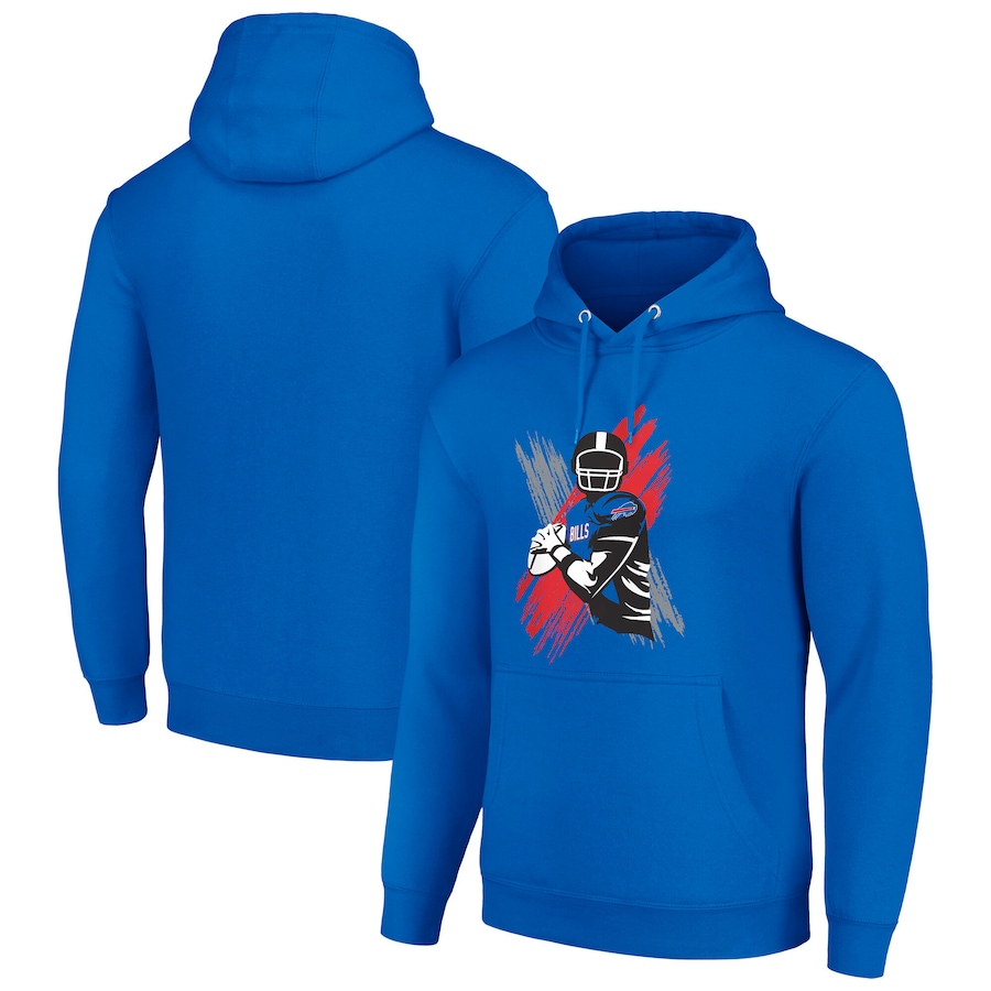 Men buffalo bills blue NFL 2024 hoodie